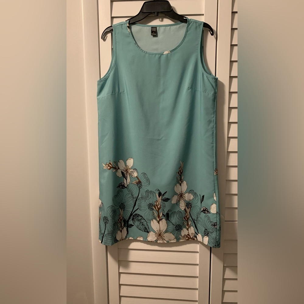 Floral Sleeveless Top - Blue